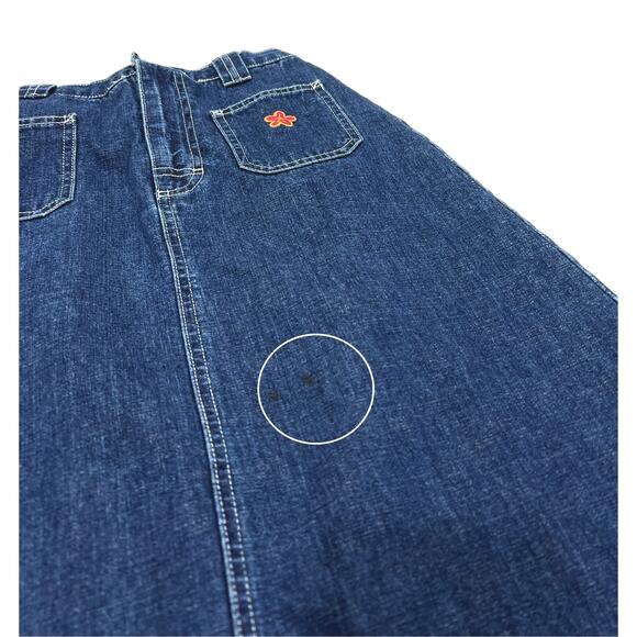 Vintage Girls L.L. Bean Embroidered Denim Skirt - Picture 5 of 5